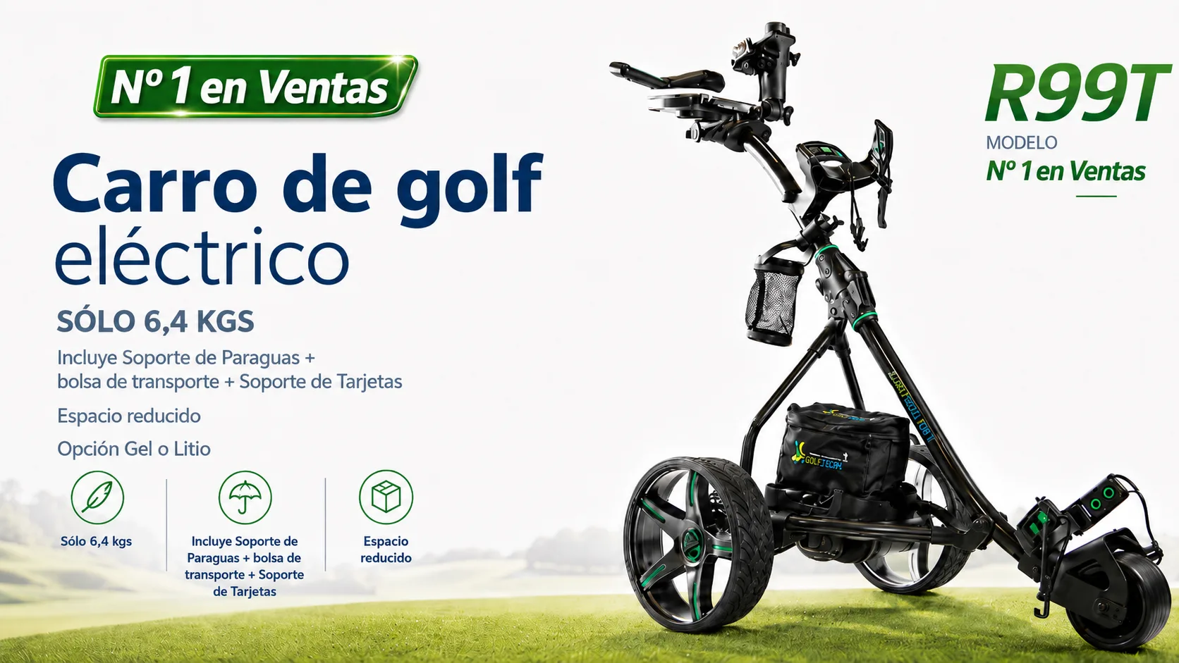 R99T, carro de golf eléctrico número uno en ventas