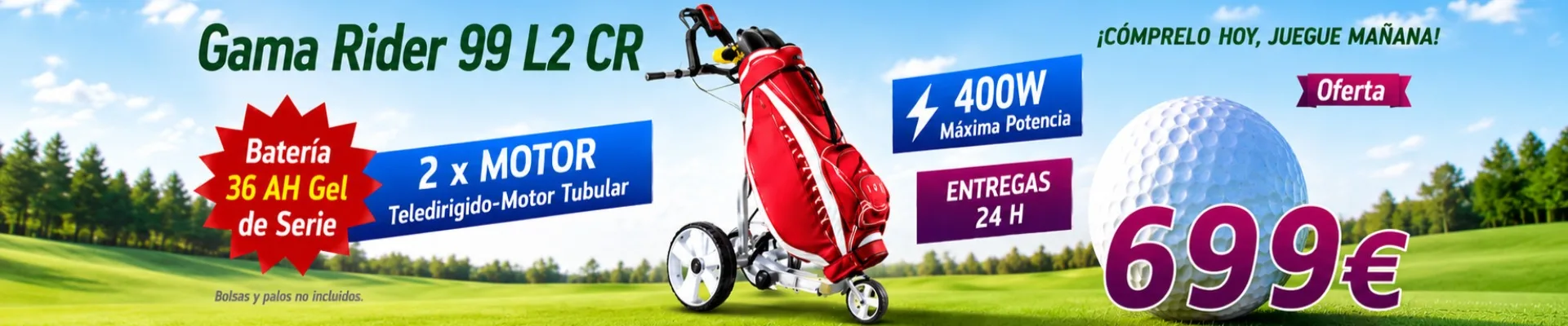 Oferta del carro de golf eléctrico R99 L2 CR 12V