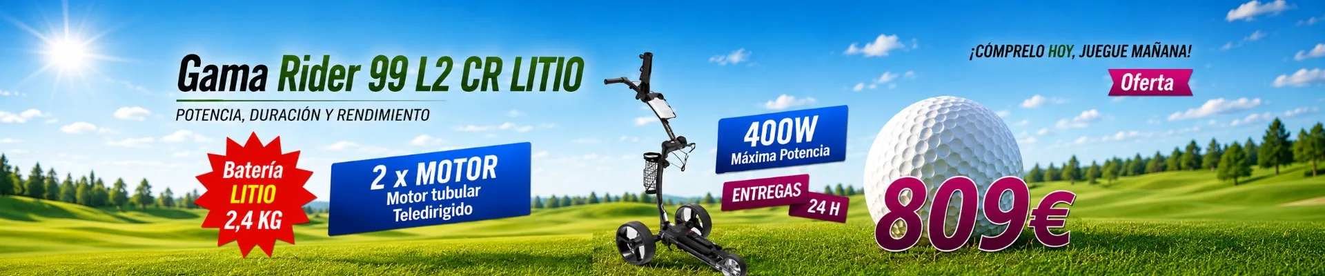 Oferta del carro de golf eléctrico R99 L2 CR Litio