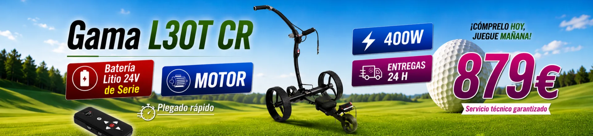 Oferta del carro de golf eléctrico R99 L30T CR