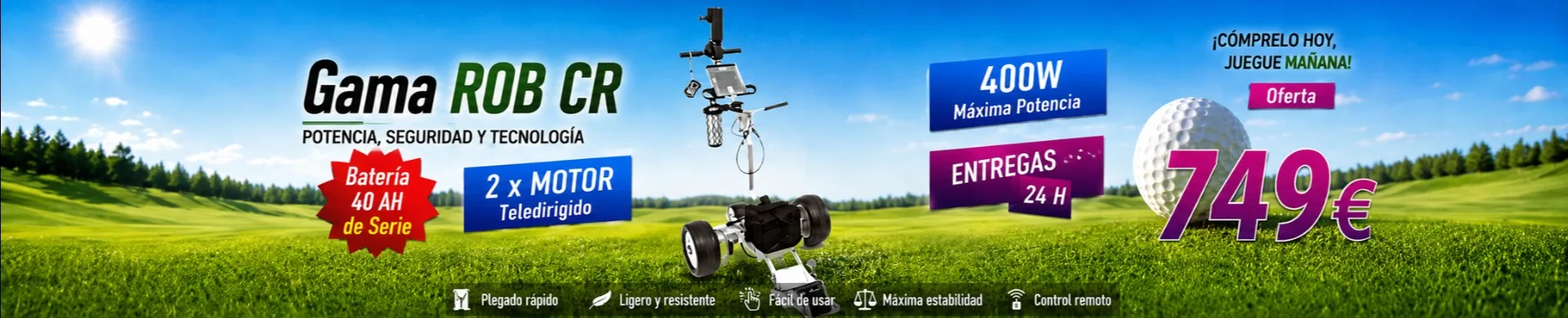 Oferta del carro de golf eléctrico ROB CR