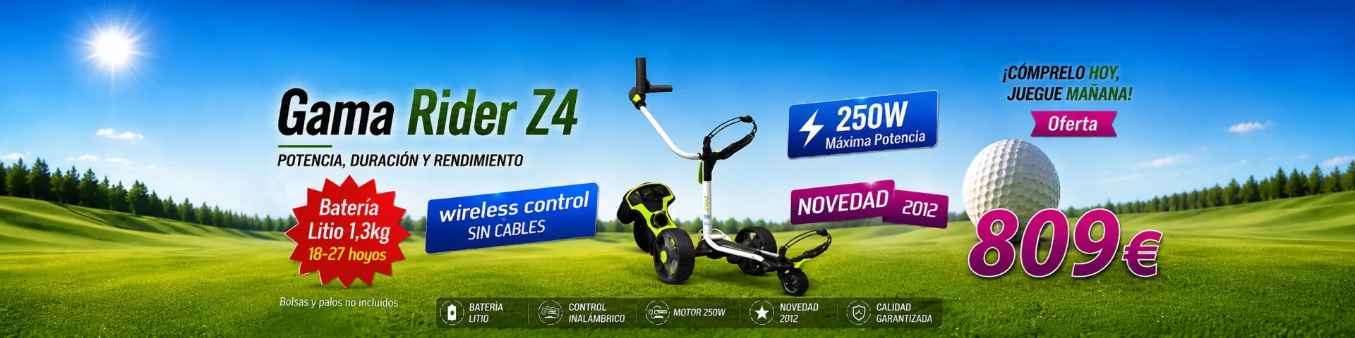 Oferta del carro de golf eléctrico Z4 Litio